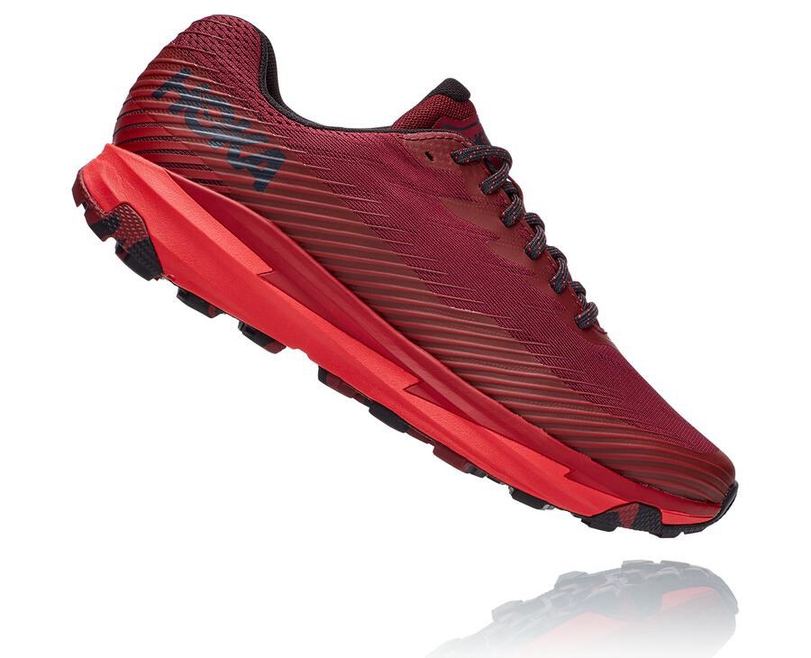 Hoka Australia One One Torrent 2 - Mens Trail Shoes Red - MHQKO-3954